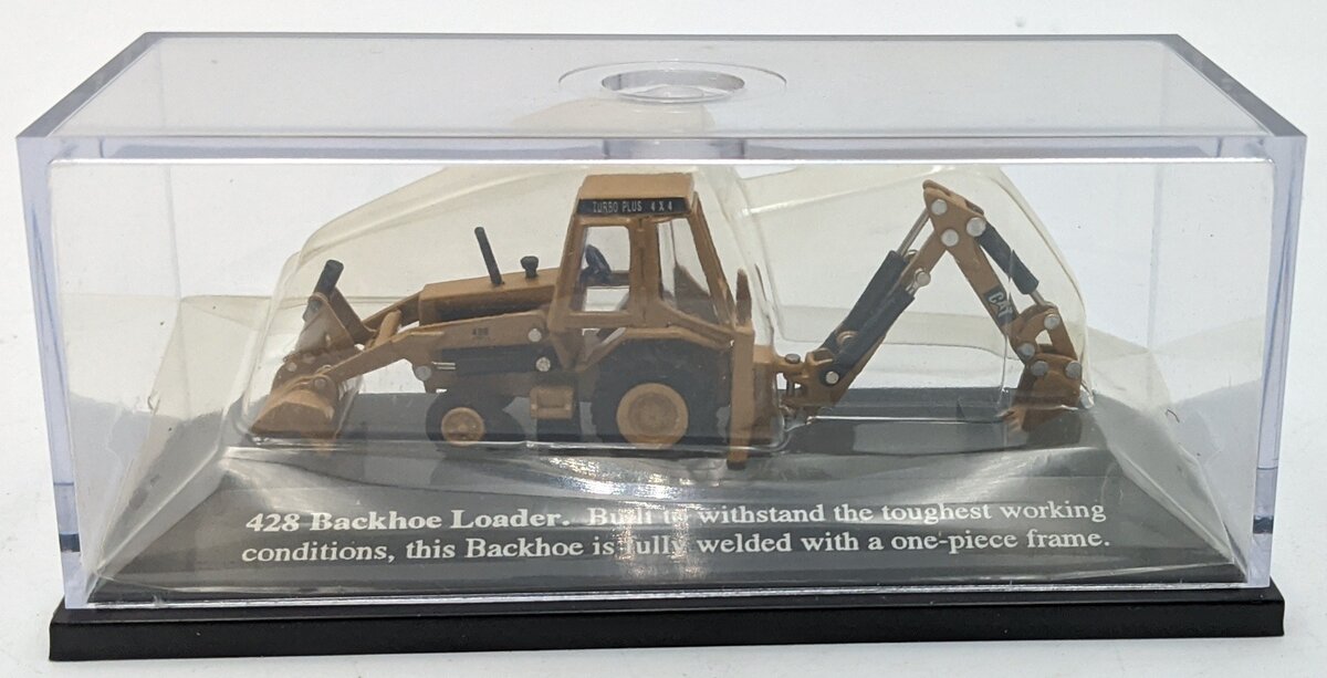 Caterpillar 1:87 Diecast Caterpillar 428 Backhoe Loader w/Display Case NEW