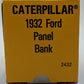 Ertl 2432 1:50 Diecast Caterpillar 1932 Ford Panel Coin Bank NIB