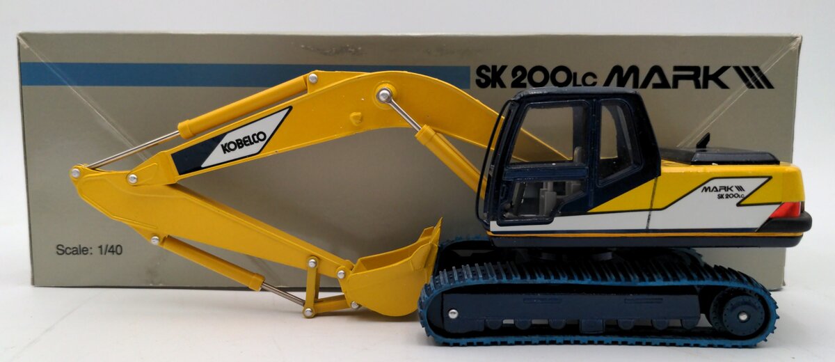 Modeling UI 1:40 Scale Diecast Kobelco Mark III Hydraulic Excavator LN/Box