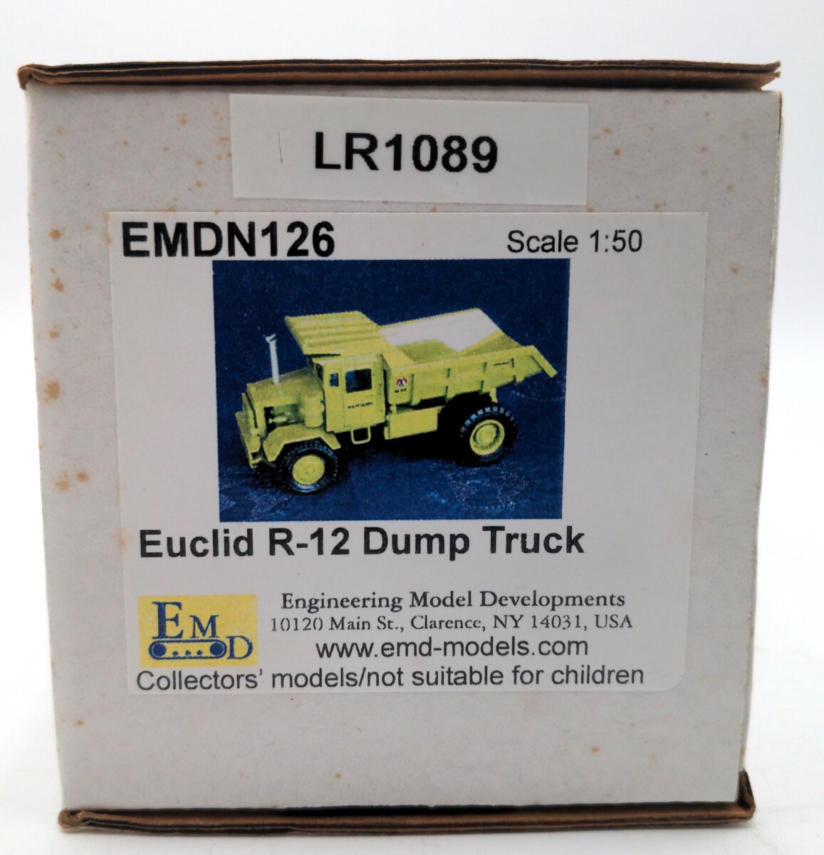 EMD EMDN126 1:50 Scale Diecast Euclid R-12 Dump Truck VG/Box