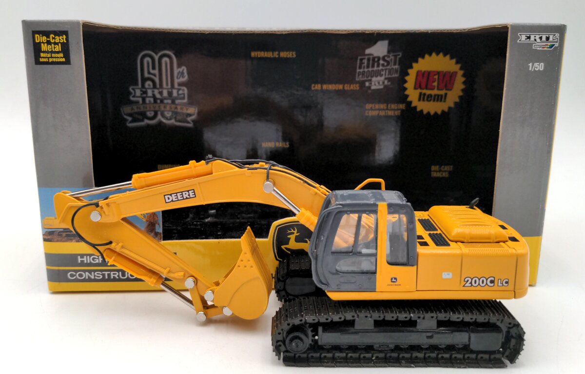 Ertl 15706 1:50 Scale Diecast John Deere 200C LC Excavator EX/Box