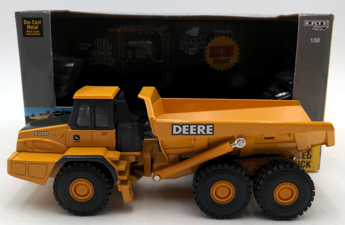 Ertl 15701 1:50 Scale Diecast John Deer 400D Dump Truck VG/Box