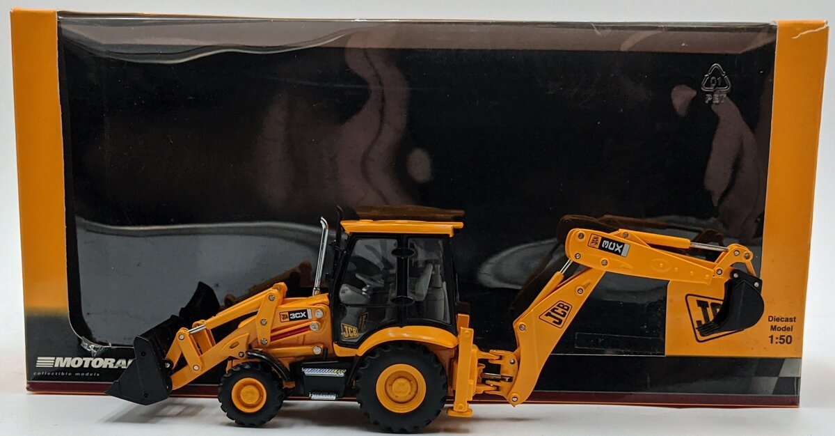Motorart 13135 1:50 Diecast JCB Backhoe Loader 3CX VG/Box