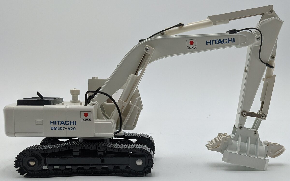 Hitachi 1:40 Diecast Hitachi BM 307 V20 Excavator White NIB