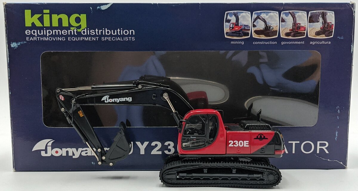 Jonyang JY230E 1:50 Diecast Jonyang JY230E Excavator Red NIB