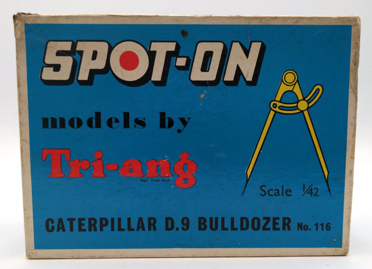 Tri-Ang 116 1:42 Scale 1959 Spot-On Caterpillar D9 Bulldozer VG/Box