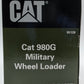 Norscot 55126 1:50 Diecast Caterpillar 980G Military Wheel Loader NIB
