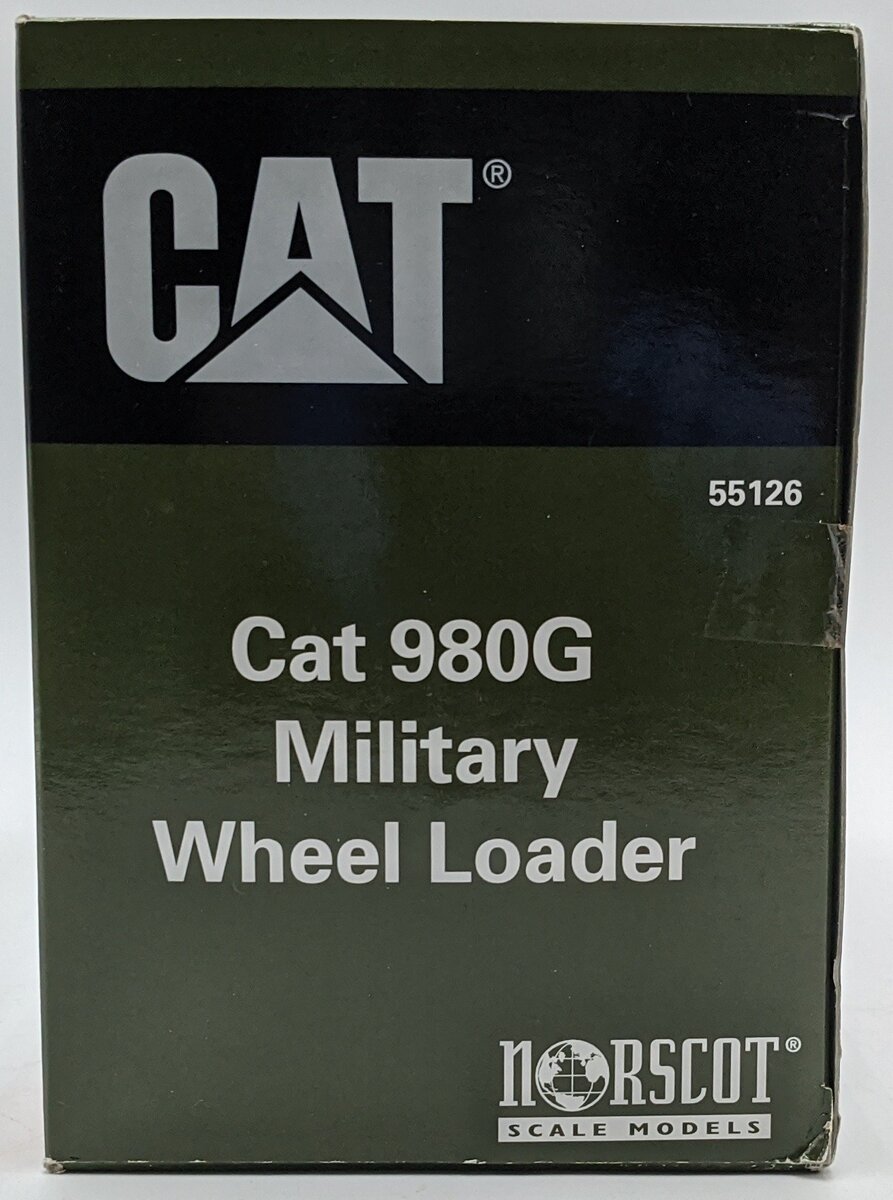 Norscot 55126 1:50 Diecast Caterpillar 980G Military Wheel Loader NIB