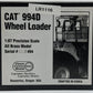 CCM 994D 1:87 Diecast Caterpillar 994D Wheel Loader Brass NIB