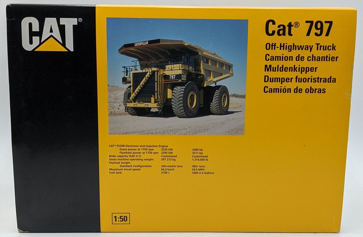 NZG 466 1:50 Diecast Caterpillar 797 Mining Truck NIB