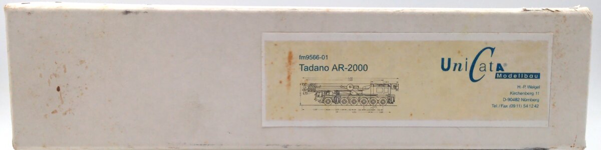 Unicata fm9566-011:50 Scale Tadano AR-2000 All Terrain Crane EX/Box