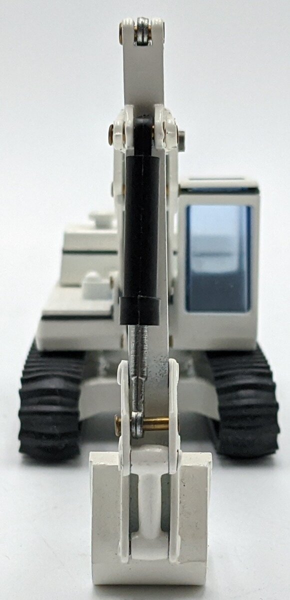 NZG 1:50 Diecast MF Tracked Backhoe - White NEW