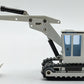NZG 1:50 Diecast MF Tracked Backhoe - White NEW