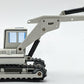 NZG 1:50 Diecast MF Tracked Backhoe - White NEW