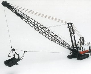 CCM 190D 1:48 Brass Orange & White Northwest 190D Dragline Crawler Crane NIB