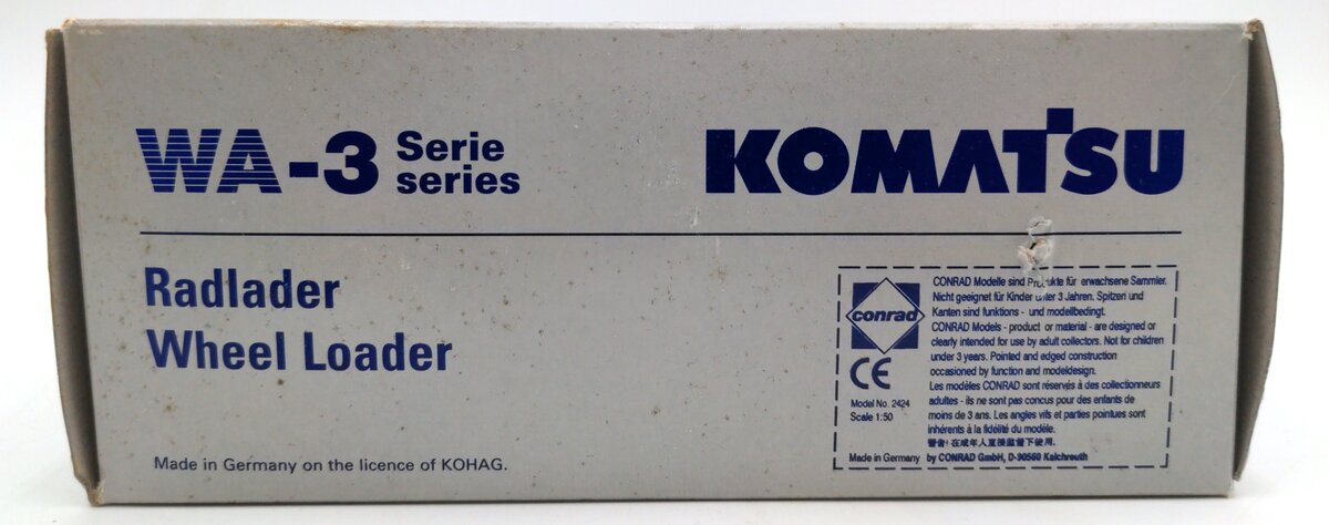 Conrad 2424 1:50 Scale Komatsu QA-3 Series Radlader Wheel Loader EX/Box