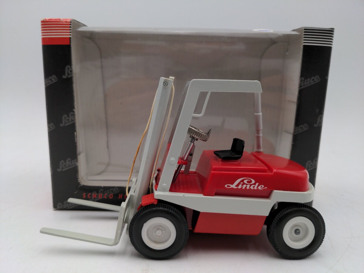 Schuco 1:40 Scale Diecast Linde Forklift Red & White VG/Box