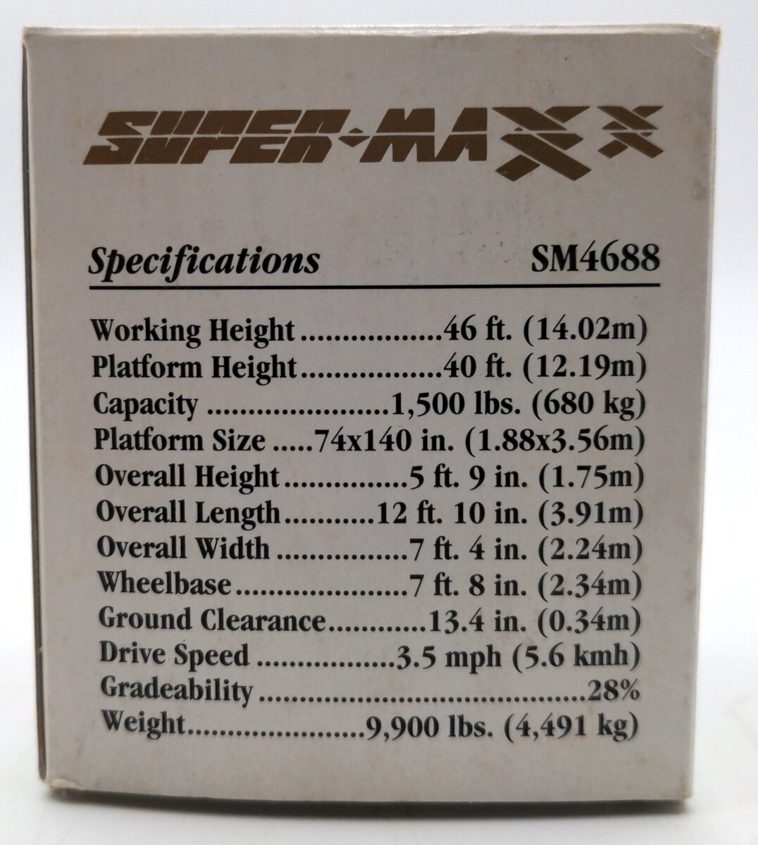 NZG 374 1:47 Scale Grove SM4688 Scissor Lift NIB