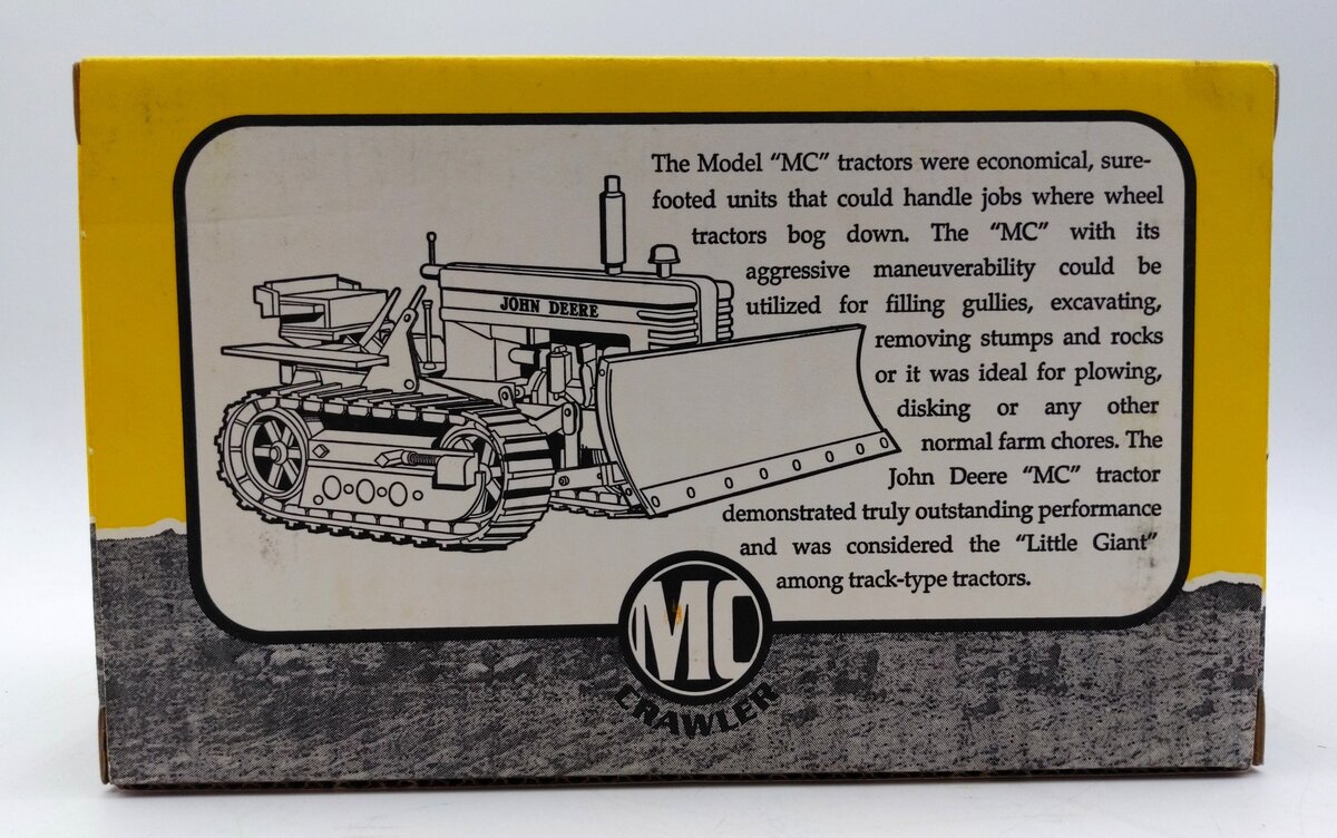 SpecCast J076 1:16 Scale Diecast John Deere MC Crawler w/ Blade EX/Box