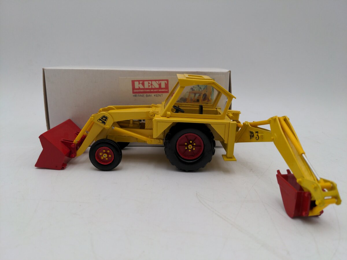 Kent 101 1:32 Scale Diecast JCB 3 Tractor Backhoe VG/Box