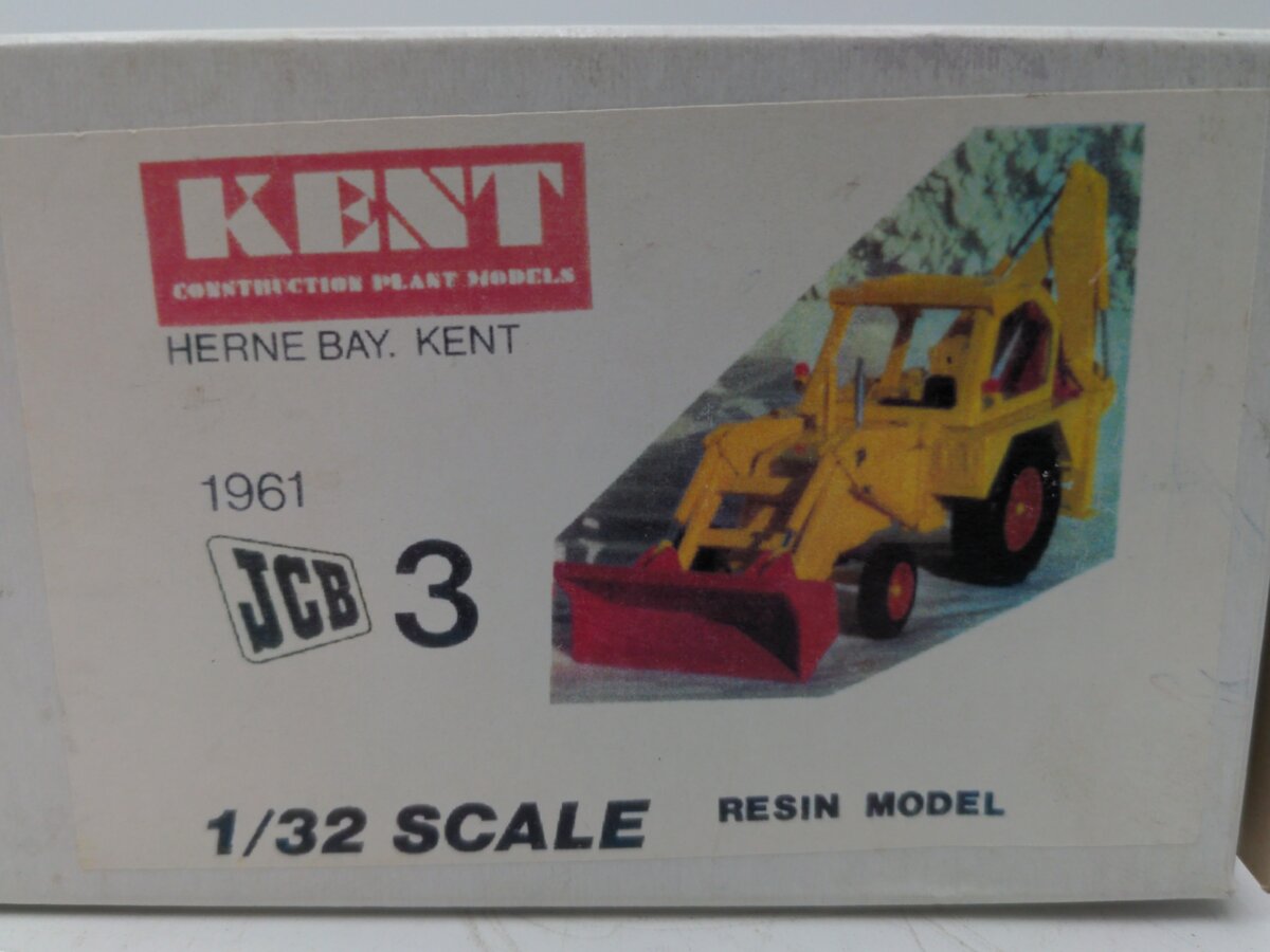 Kent 101 1:32 Scale Diecast JCB 3 Tractor Backhoe VG/Box