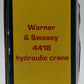 Corgi 1101 1:50 Diecast Warner & Swasey 4418 Hydraulic Crane NIB