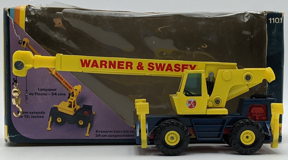 Corgi 1101 1:50 Diecast Warner & Swasey 4418 Hydraulic Crane NIB