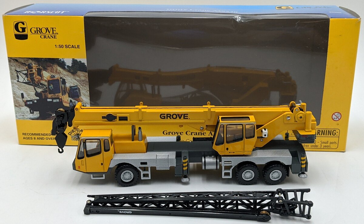 Norscot 30098 1:50 Die Cast Yellow & Silver Grove Crane ATS540 NIB