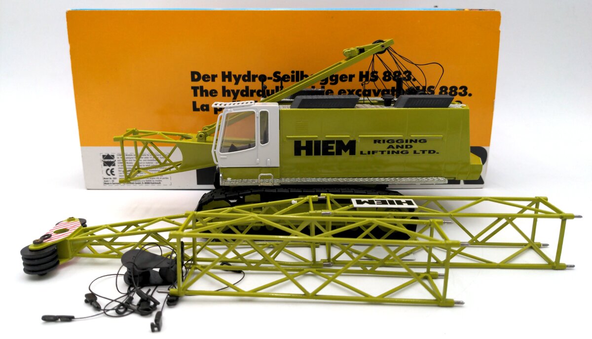 Conrad 2831 1:50 Scale Diecast Liebherr HS883 Crane - Heim Rigging VG/Box