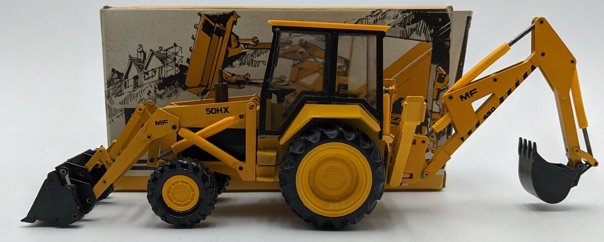 Conrad 2952 1:35 Diecast Massey Ferguson 50H Tractor Backhoe VG/Box