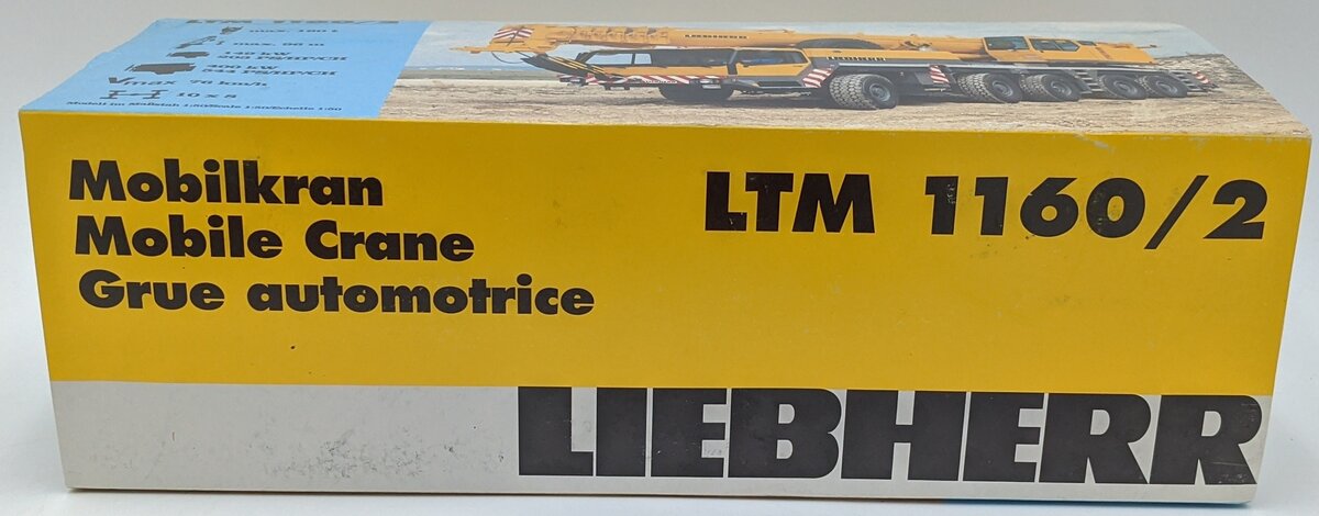 Conrad 2090 1:50 Diecast Liebherr LTM 1160/2 Mobile Crane Auto Wilden Red VG/Box