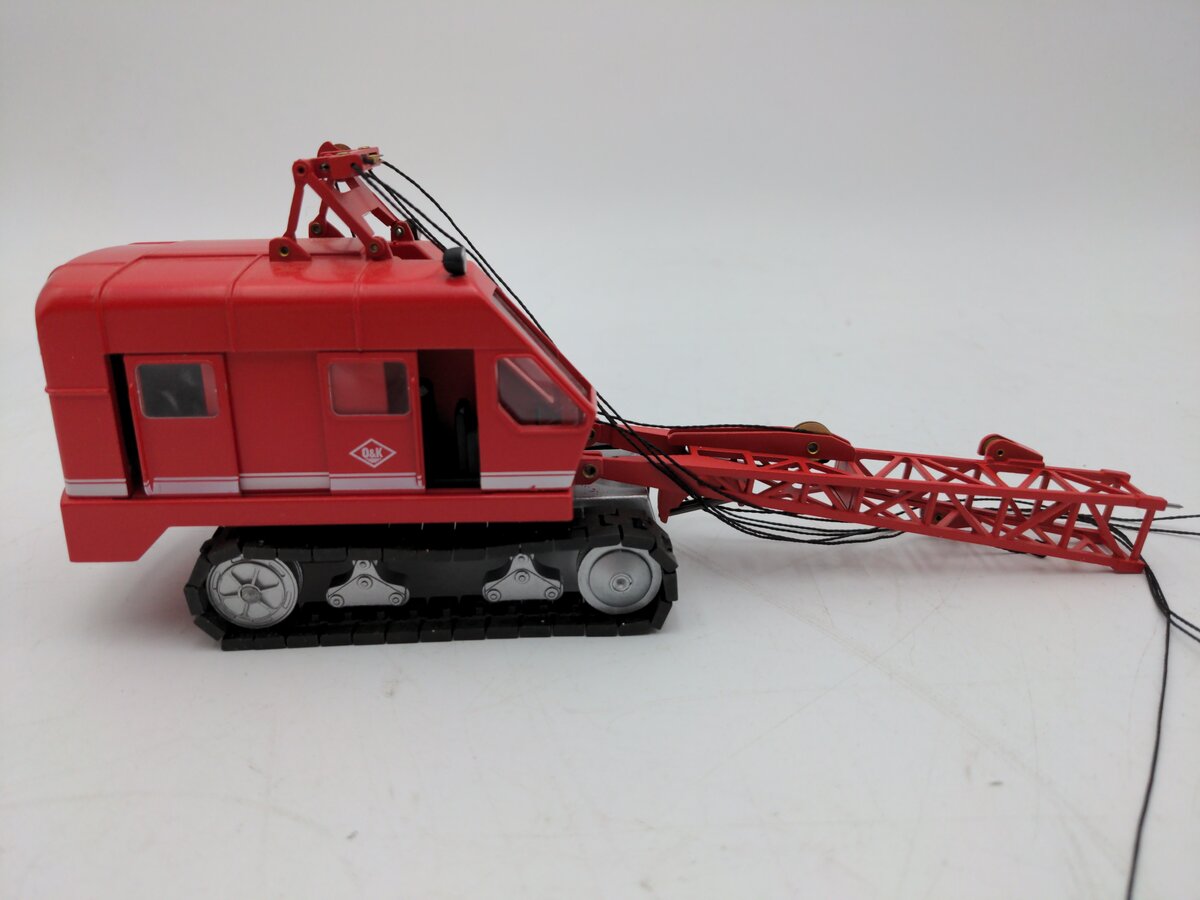 NZG 440/1 Red Die-Cast O&K Crawler Crane with Dragline VG/Box