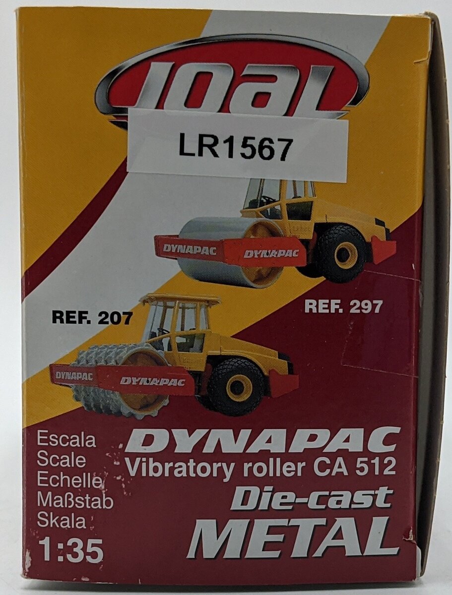 Joal 297 1:35 Diecast Dynapac CA512 Smooth Roller NIB