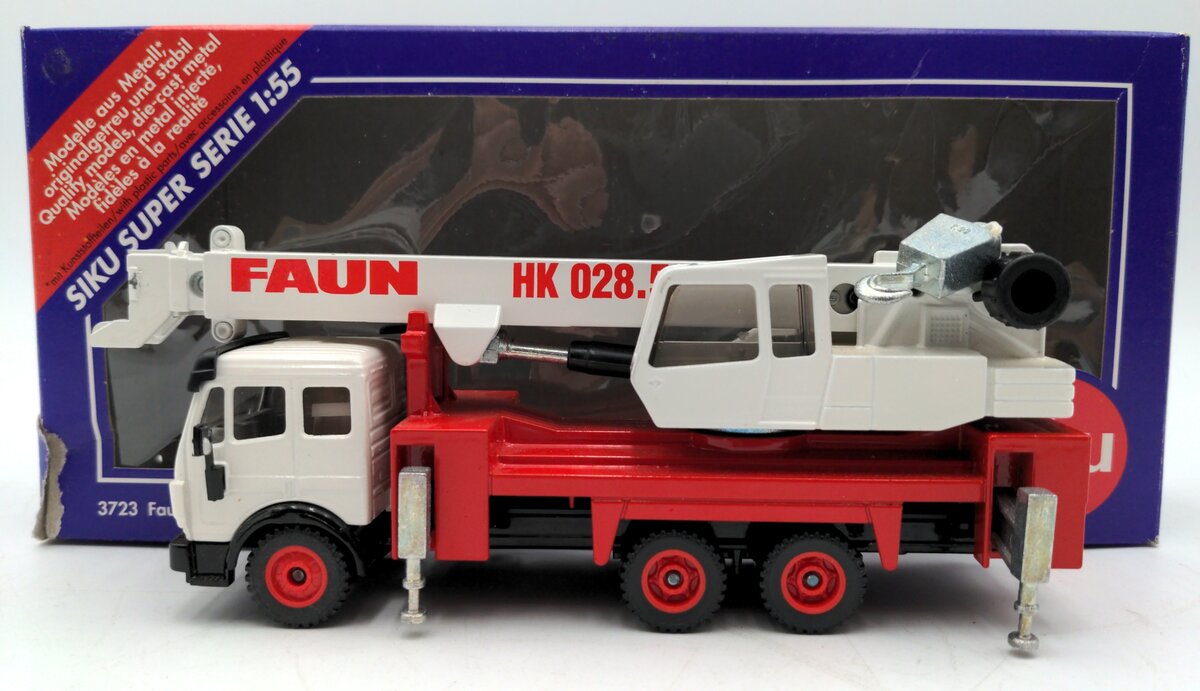 Siku 3723 1:55 Scale Diecast Faun HK 028.5 Telescopic Crane EX/Box