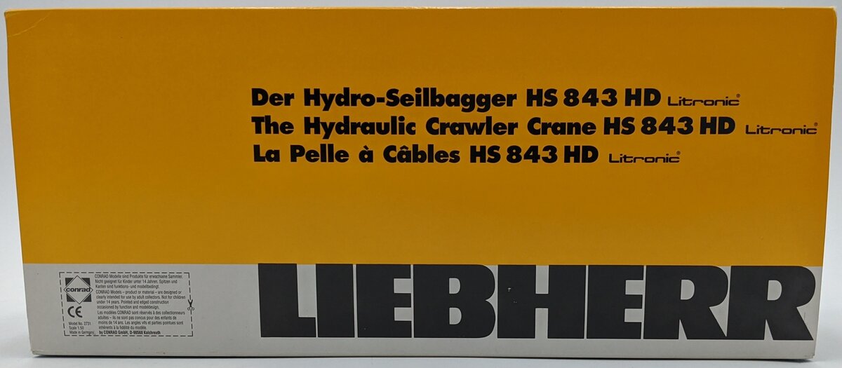 Conrad 2731 1:50 Liebherr HS843 HD Crawler Crane NIB