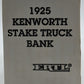 Ertl 8597 1:38 Diecast Kenworth 1925 Stake Truck Bank NIB
