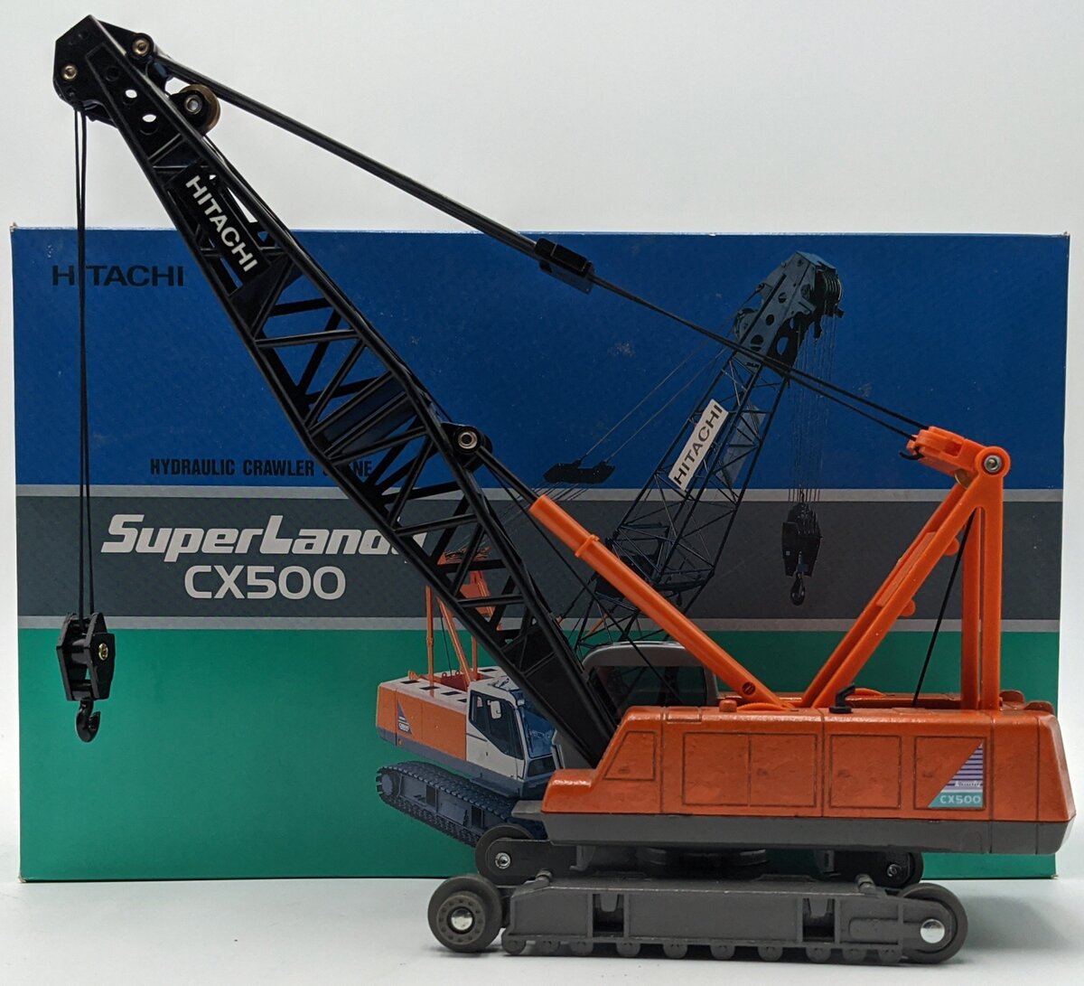 1609 1:50 Hitachi CX500 Crawler Crane Orange VG/Box