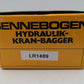 Conrad 2810 1:50 Scale Diecast Sennebogen Wheeled Crane VG/Box
