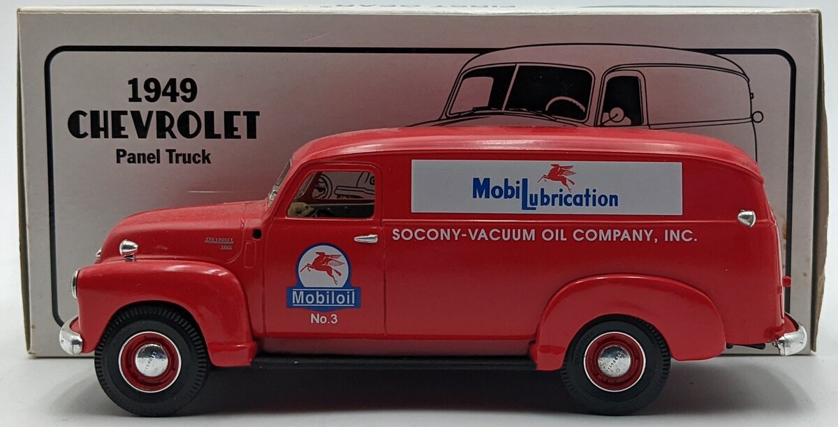 First Gear 19-1500 1:34 Diecast Chevy 1949 Panel Truck Mobil Oil NIB