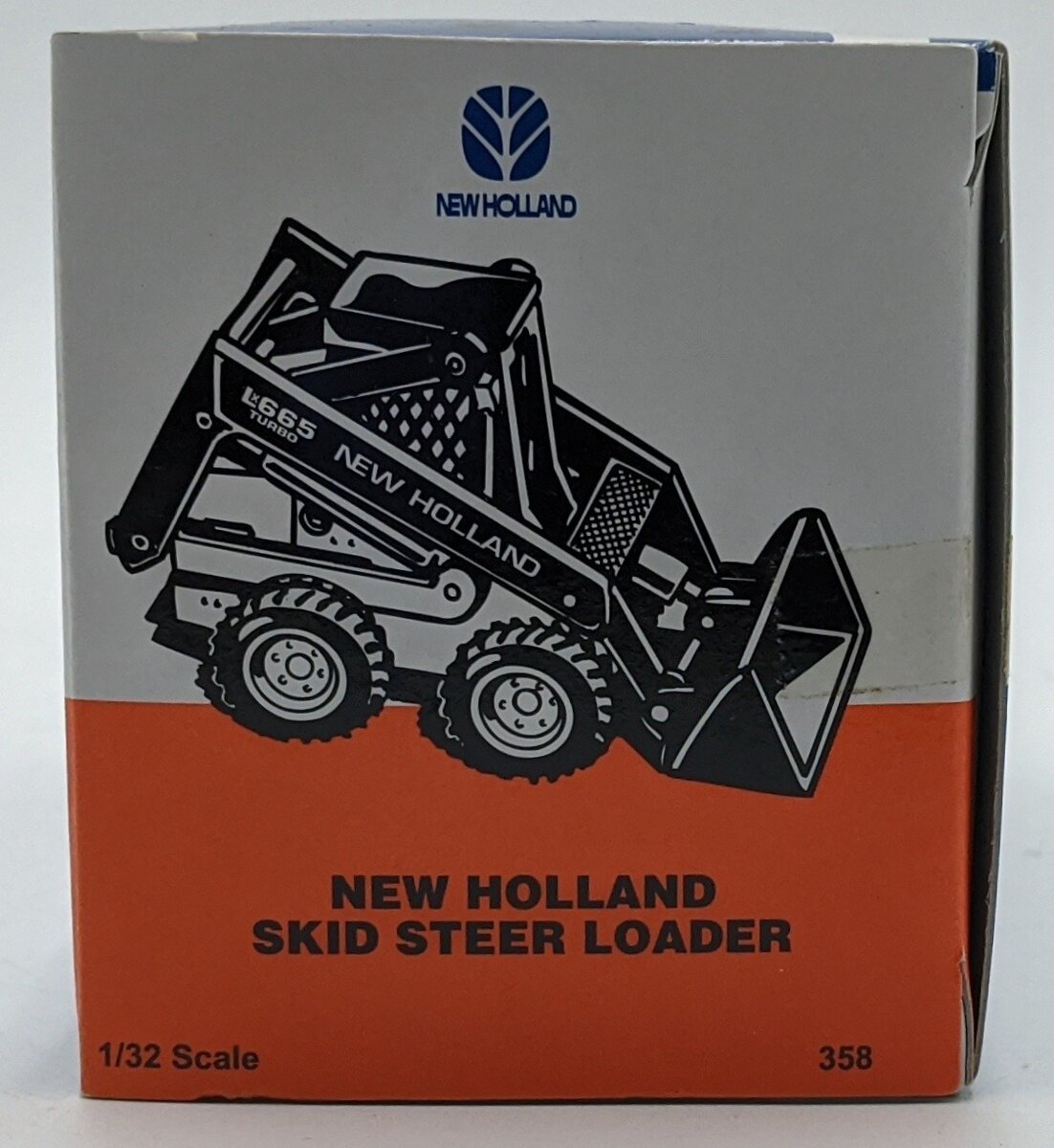 Ertl 358 1:32 Diecast New Holland LX 665 Skid Steer Loader NIB