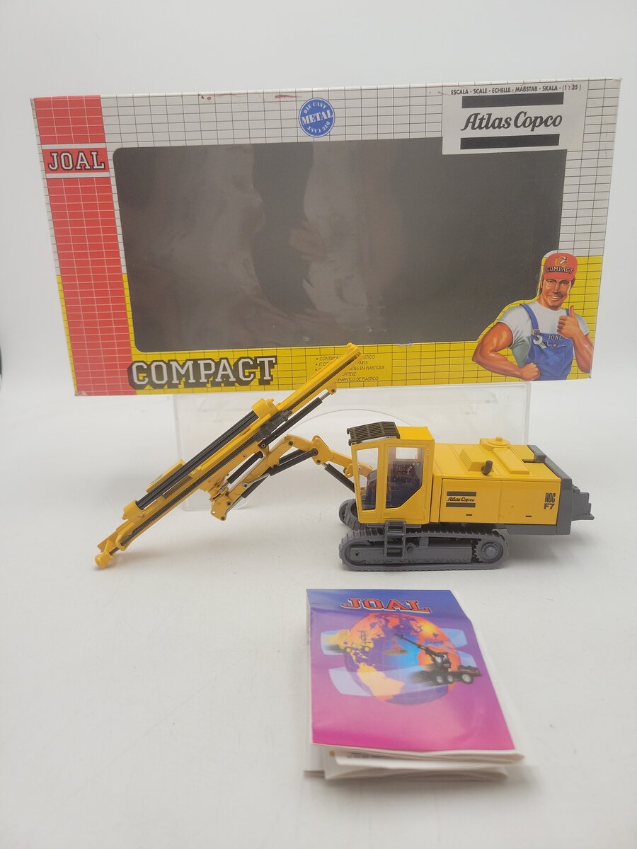 Joal 262 1:35 Scale Compact Atlas Copco ROC F7 Drilling Machine Die Cast Model EX/Box