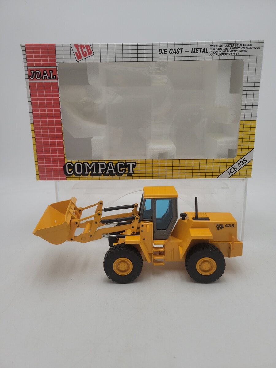 Joal 243 1:35 Scale Yellow JCB 435 Loader Die Cast Model LN/Box