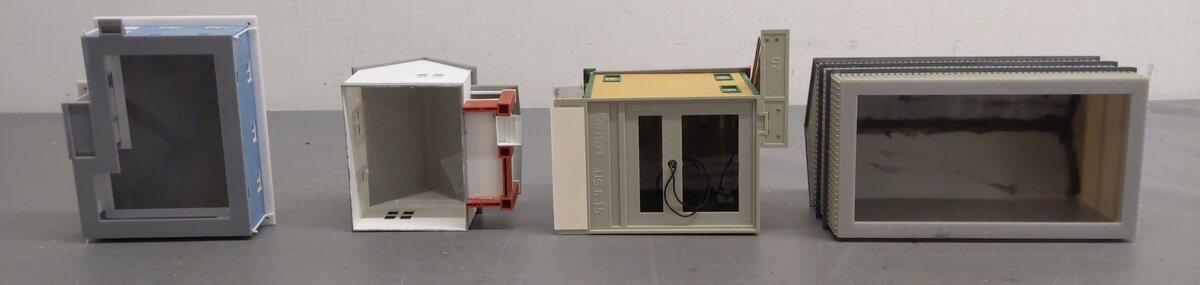 Kibri & Other Assorted HO Scale Buildings [4] EX