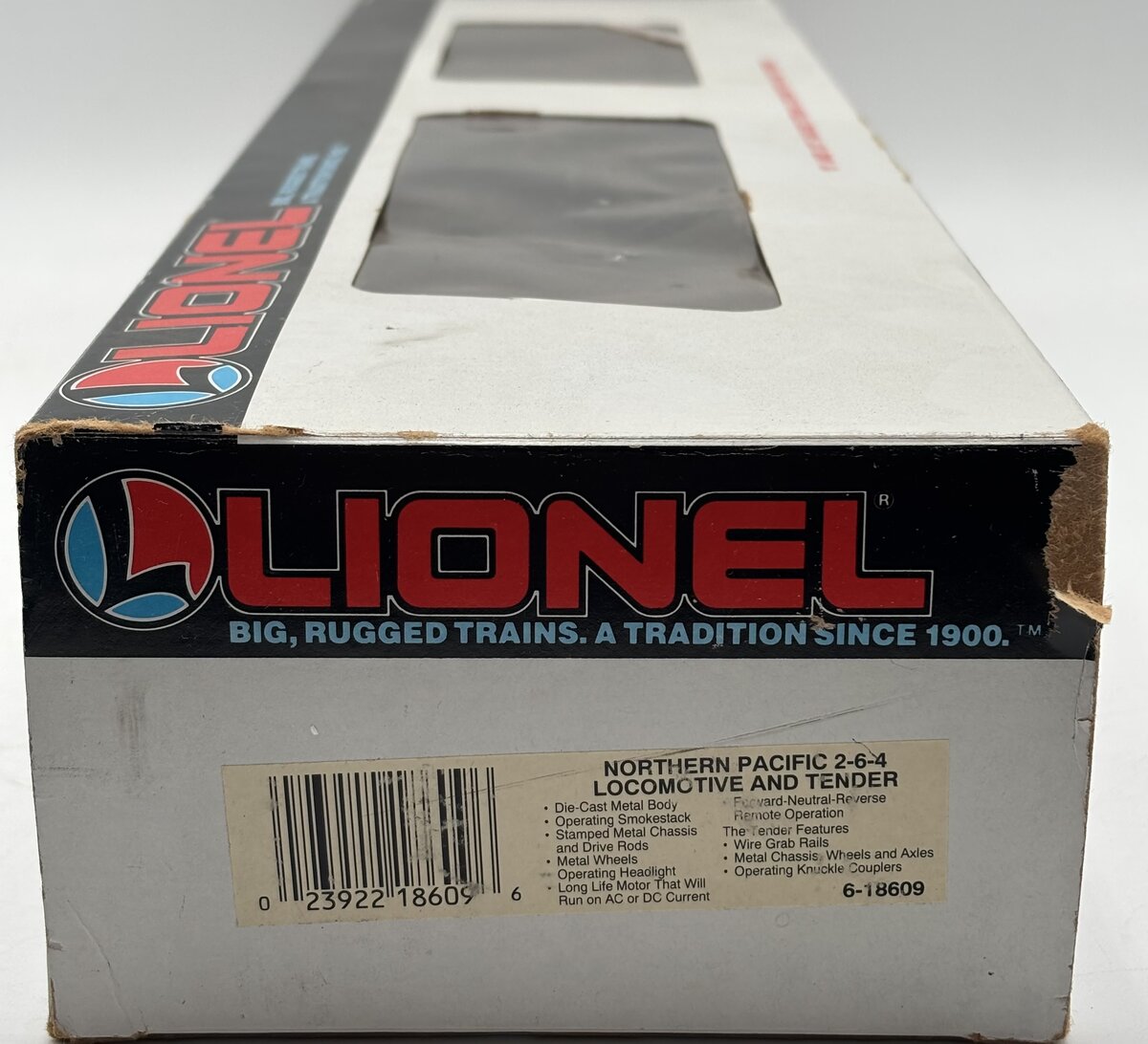 Lionel 6-18609 O Gauge Northern Pacific 2-6-4 Steam Locomotive and Tender #8609 EX/Box
