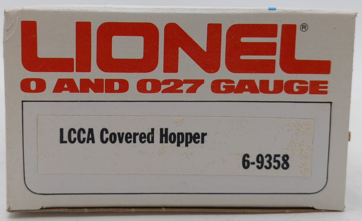 Lionel 6-9358 O Gauge LCCA-1980 Sands Of Iowa Covered Hopper Car VG/Box