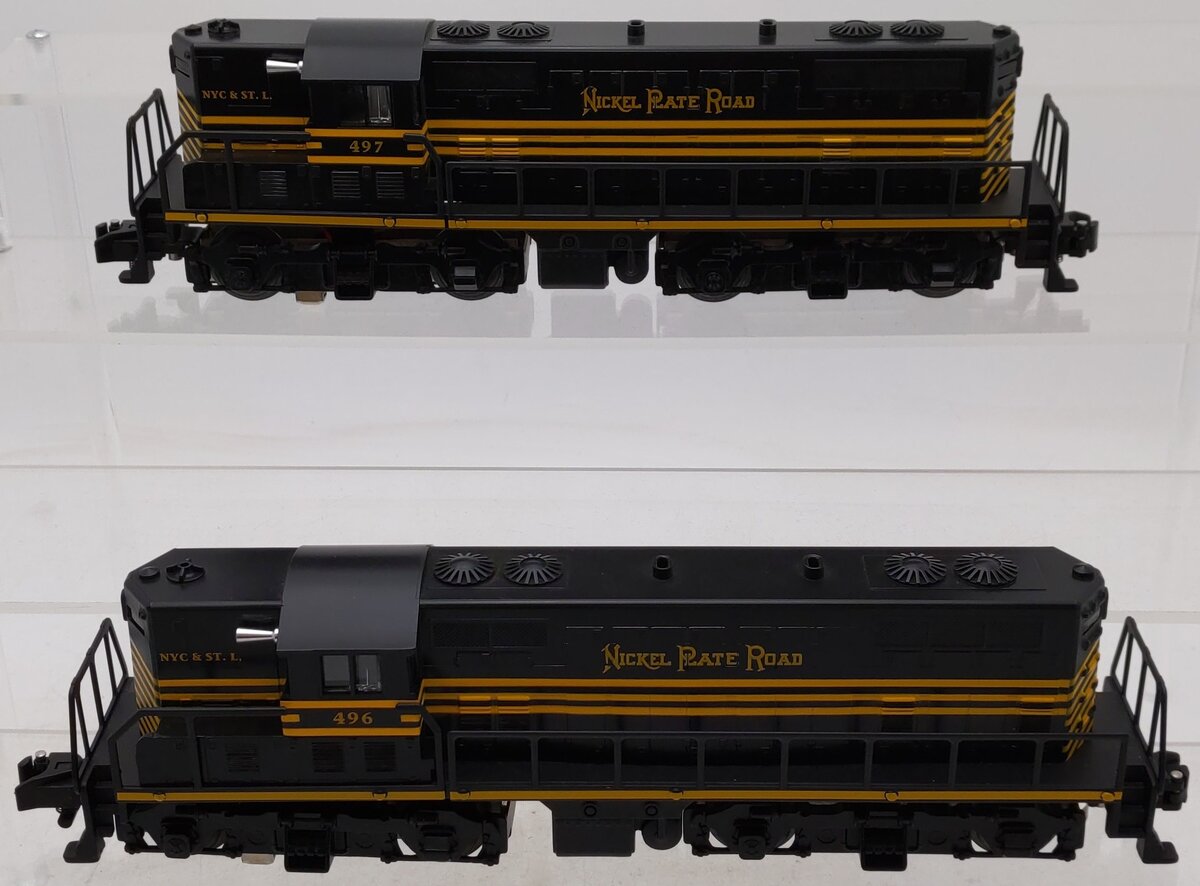 American Flyer 6-48017 S Nickel Plate Road GP-9 Diesel Locomotive Set #496/497 EX/Box