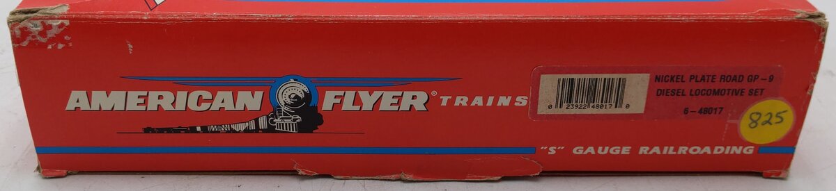 American Flyer 6-48017 S Nickel Plate Road GP-9 Diesel Locomotive Set #496/497 EX/Box