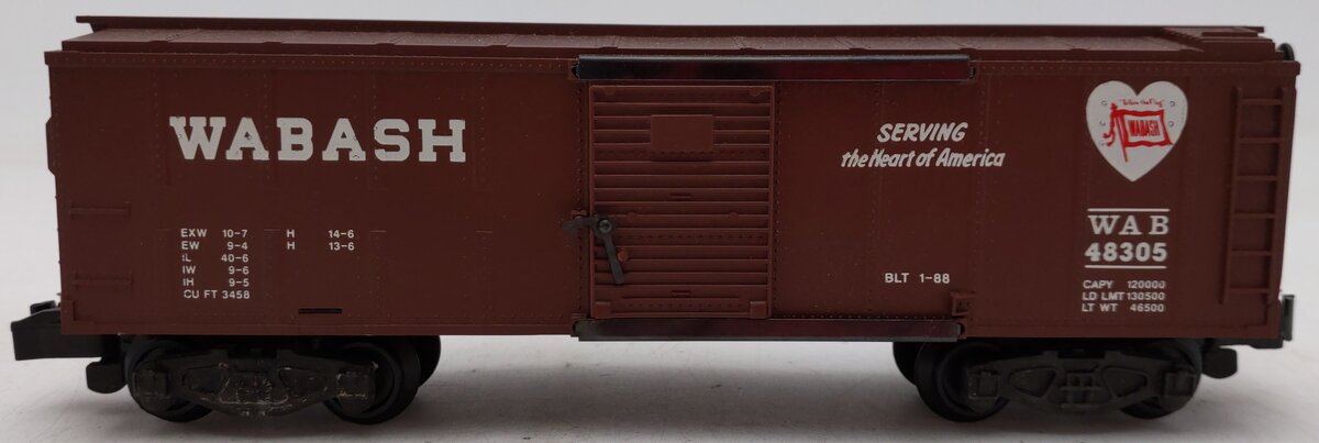 American Flyer 6-48305 S Gauge Wabash Boxcar #48305 VG/Box
