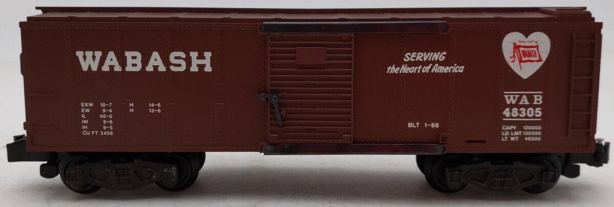 American Flyer 6-48305 S Gauge Wabash Boxcar #48305 VG/Box