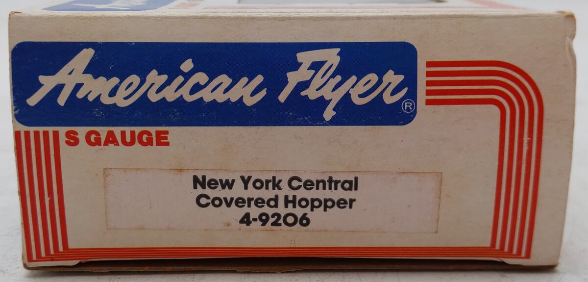 American Flyer 4-9206 S Scale New York Central Covered Hopper #9206 EX/Box